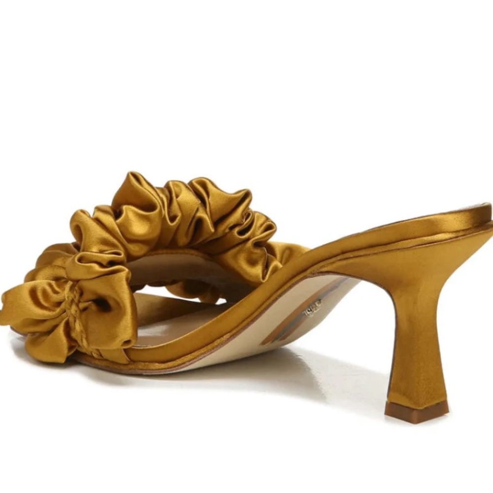 Sam Edelman Kady Mule - Golden Yellow Satin Heel - Picture 4 of 4